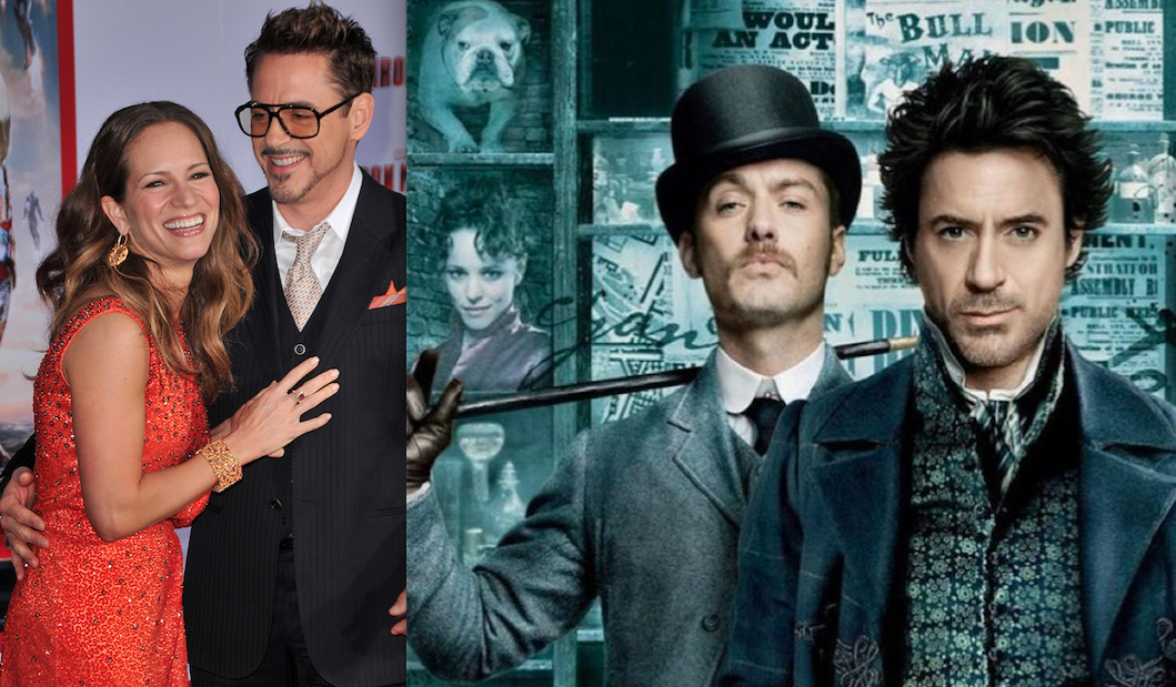 Robert Downey Jr Junto Con Su Mujer Quiere Convertir A Sherlock Holmes