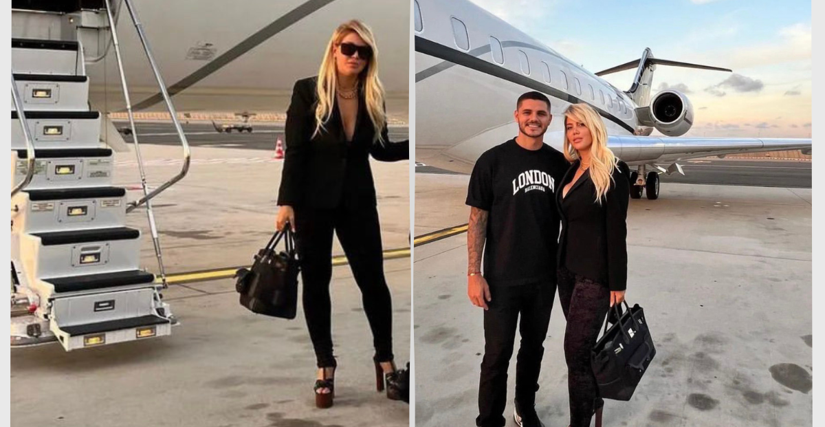 El look de Wanda Nara al llegar a Turquía llevó un outfit total black