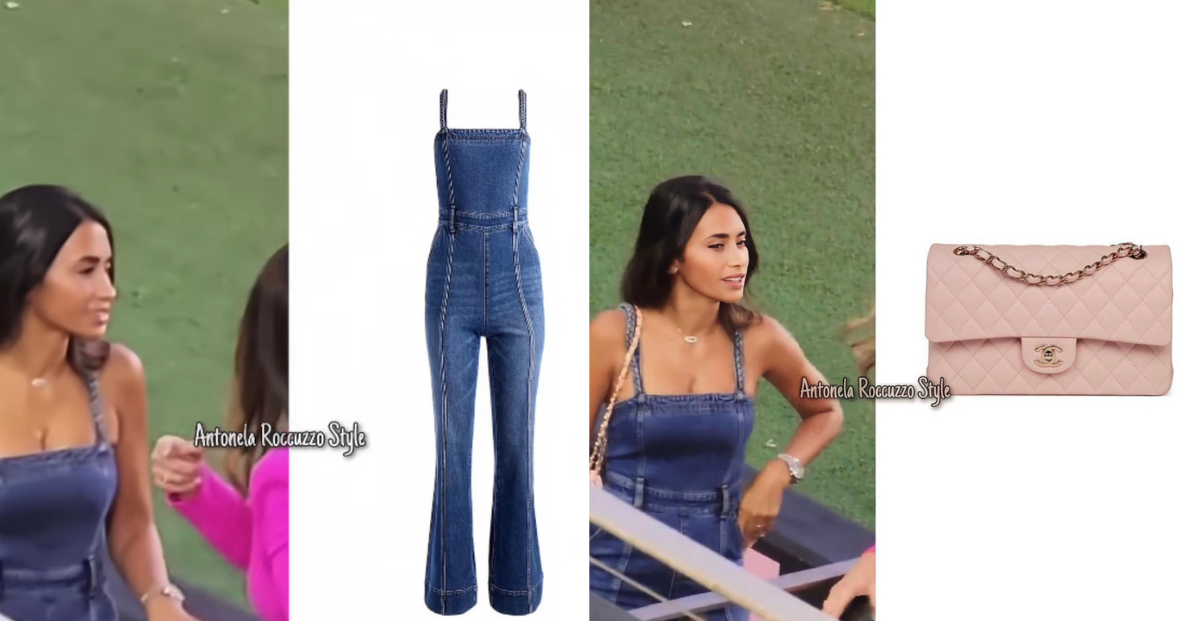 Antonela Roccuzzo Fue A La Cancha Con Un Look Denim Total Revista Para Ti