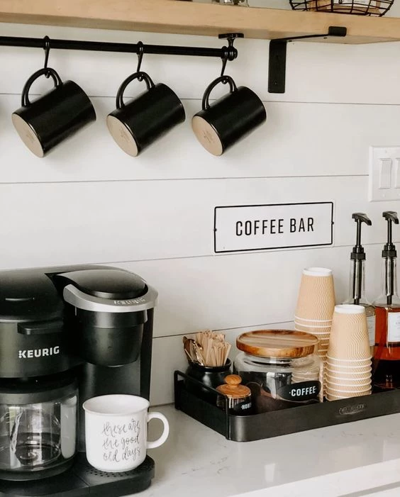 Cómo crear una estación de café en casa