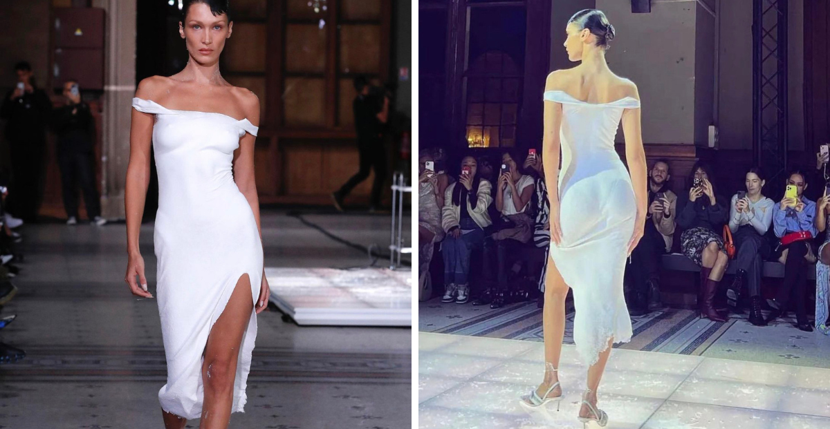 El vestido "spray" de Bella Hadid y los momentos míticos de la moda