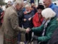 Carlos III fue a Escocia para agradecerles a todos los trabajadores que colaboraron con el traslado de su madre a Inglaterra. Foto: Instagram.