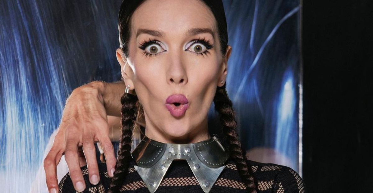 El increíble look “Merlina” de Natalia Oreiro en Quién es la máscara