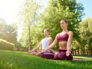 Práctica de yoga.