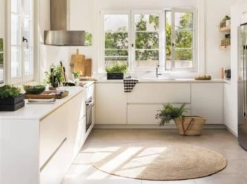 Las alfombras en la cocina son tendencia deco
