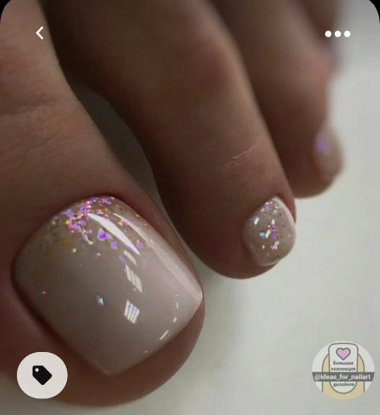 Pedicura glitter, el diseño en uñas perfecto para lucir en las Fiestas –  Revista Para Ti