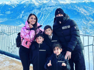 Las fotos de las vacaciones de Lionel Messi y su familia en Los Alpes