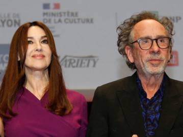 tim burton y monica bellucci