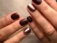 manicura marron chocolate 