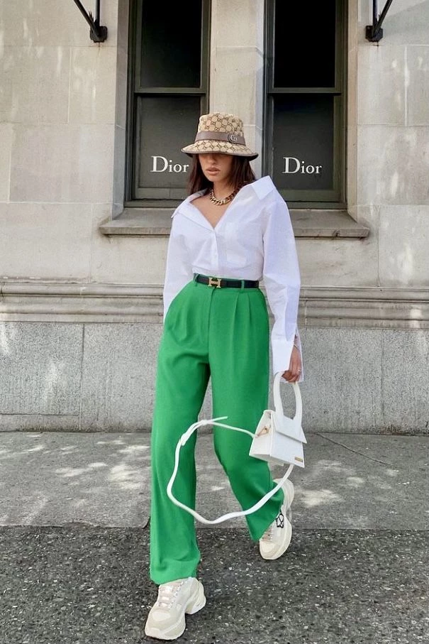 Cómo Combinar un Pantalón Verde? – [20 Looks]  Combinar pantalon verde,  Pantalones verdes mujer, Pantalones verdes