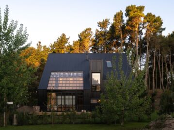 Casa CMMY: un refugio cálido y singular en el medio de un bosque en Pinamar.