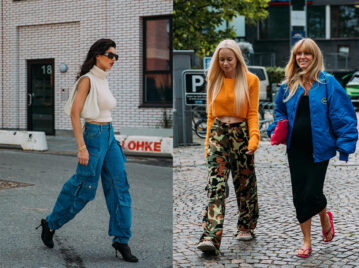 looks con pantalones cargo y crop top, la tendencia Y2K que ama la Gen-Z