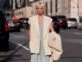 looks street style con blazer y vestido otoño 2023