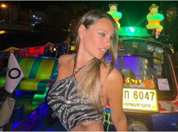 Pampita lució su look más sensual en Tailandia