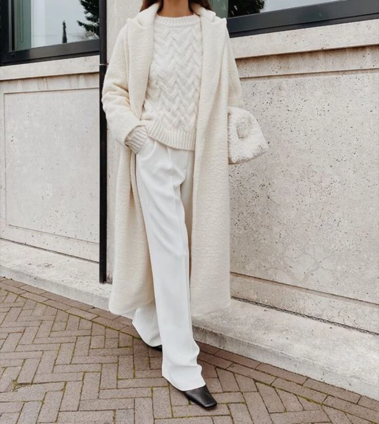 Cómo Combinar un Pantalón Blanco - ¡40 Outfits de Invierno y