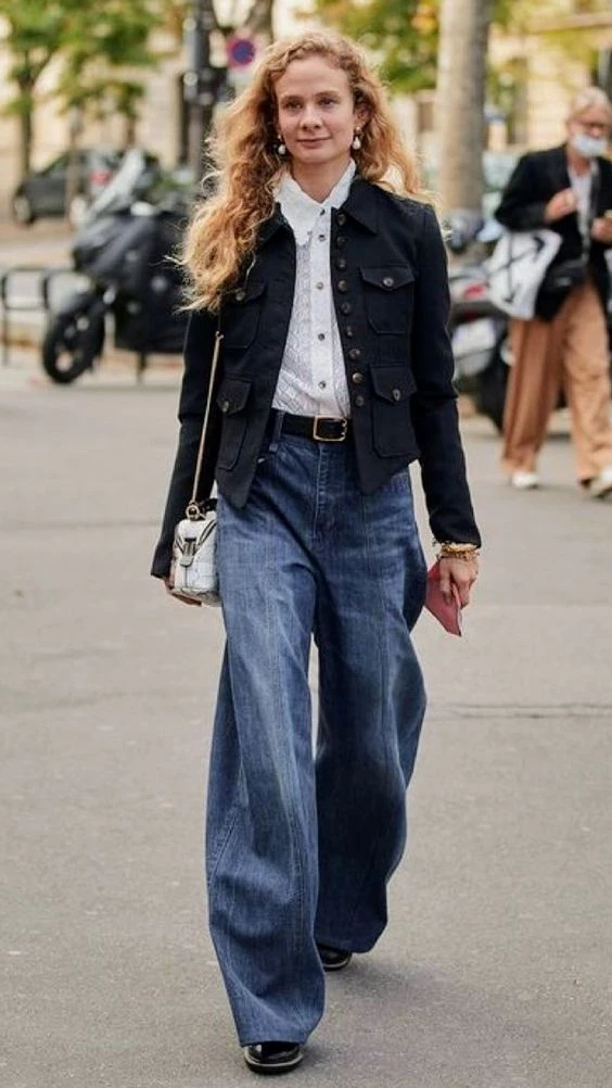 Guía de estilo: cómo llevar el jean ancho, el favorito de las que más saben  de moda – Revista Para Ti