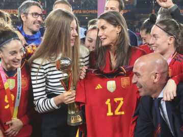 Letizia en el Mundial de futbol femenino