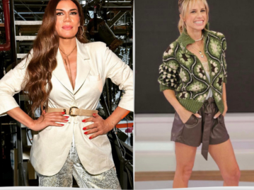 El look metalizado de Flor de la V y Marian Fabbiani