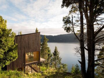 Así se diseñó una casa de madera en Bariloche frente al lago