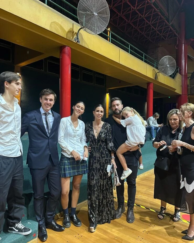 Delfina García Moritán y su familia. Foto: IG.