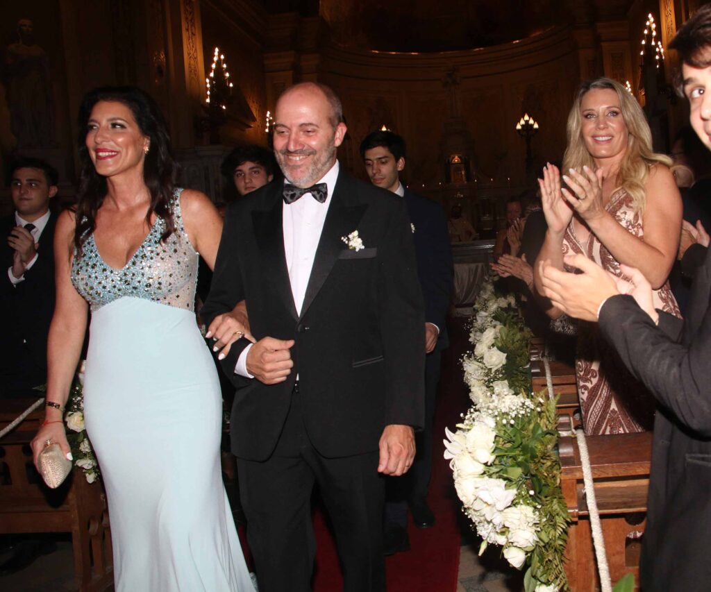 Las fotos del casamiento por iglesia de Macarena Fort y Tiago Demársico. Foto Movilpress