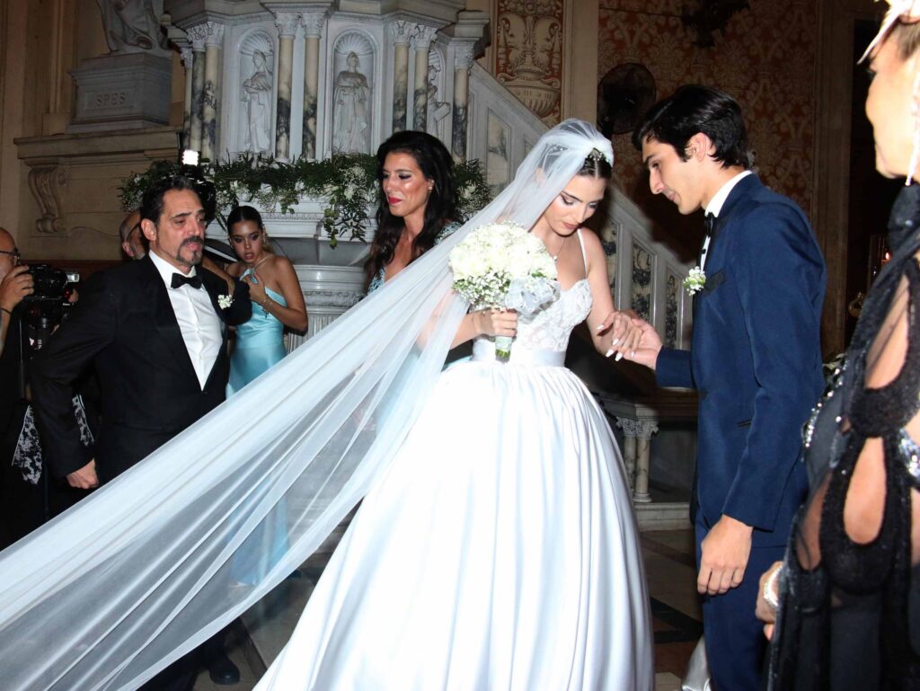 Las fotos del casamiento por iglesia de Macarena Fort y Tiago Demársico. Foto Movilpress