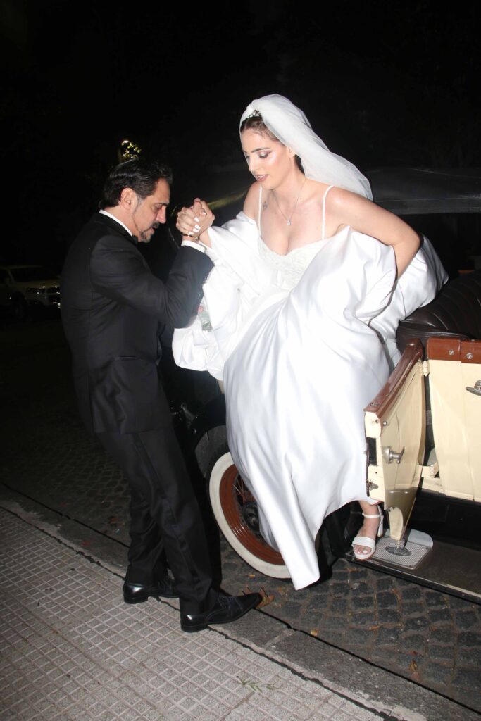 Las fotos del casamiento por iglesia de Macarena Fort y Tiago Demársico. Foto Movilpress