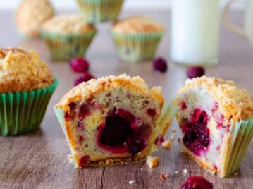 Muffins de frutos rojos y champagne: una receta bien "coquette" de Agustina Vives