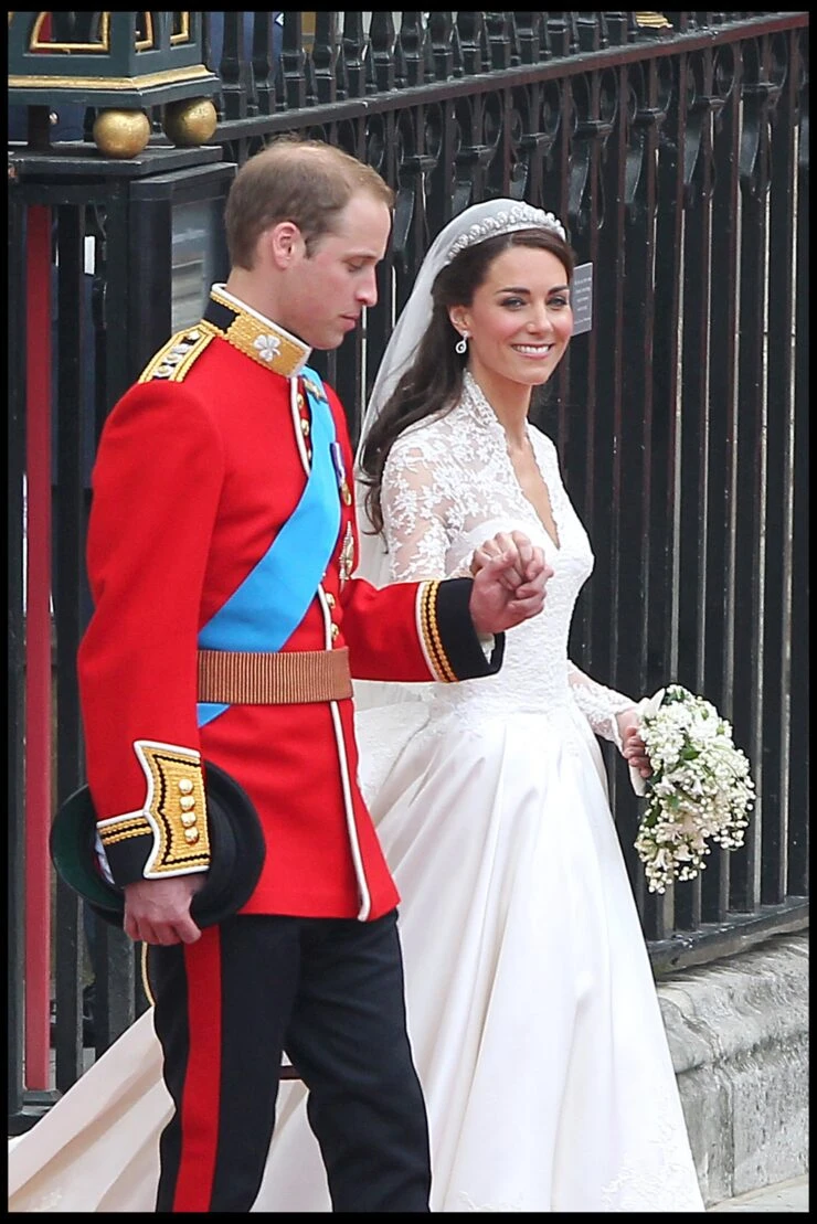     Prince William and Kate Middleton on their wedding day.  Photo: Fotonoticias. 