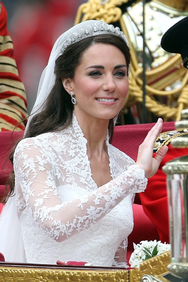 Kate Middleton on her wedding day.  Photo: Fotonoticias. 