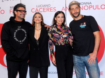 vidriera famosos en estreno de el beso