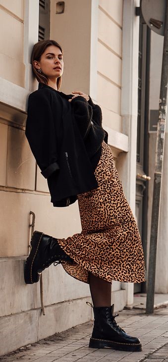 Faldas animal print: así se usa la prenda más trendy durante el invierno