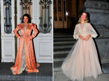 Vidriera: de Sofía Gonet a Eva Bargiela, los looks de los famosos en la falsa boda de Nico Occhiato y Flor Jazmín Peña