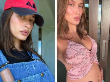 Hailey Bieber mostró fotos exclusivas de su embarazo