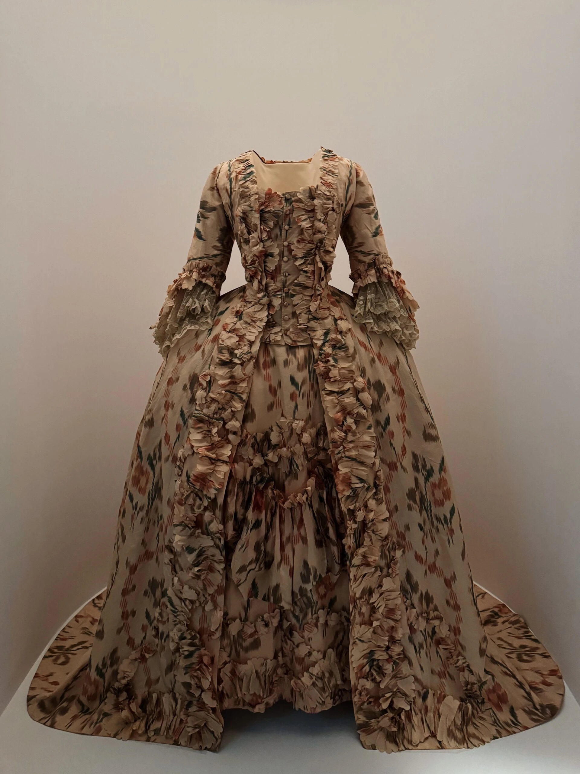 Vestido francés de 1755/65