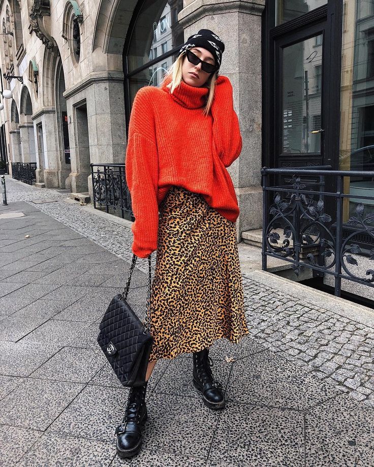 Faldas animal print: así se usa la prenda más trendy durante el invierno