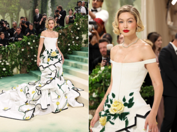 Gigi Hadid deslumbró con su outfit floral para la Met Gala