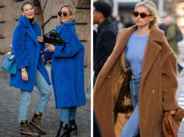 looks urbanos con abrigos furry, la tendencia más original de esta temporada