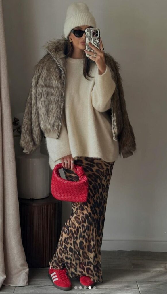 Faldas animal print: así se usa la prenda más trendy durante el invierno