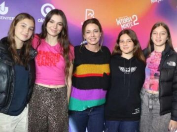 Así fue la tarde de chicas entre Gege Neumann, su hija y sus sobrinas Sienna e Indiana Cubero foto: rs fotos