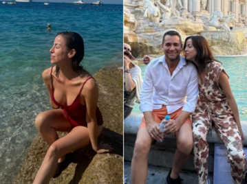 Las fotos de la escapada romántica de Mercedes Funes junto a su marido en Italia