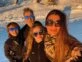 Flor de la V y familia comenzaron sus vacaciones de invierno viajando a Chapelco