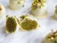 La receta de trufas de pistacho y chocolate blanco