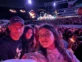 Mascherano con sus hijas en el estadio de River,. cuando fueron a ver Coldplay