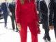 La princesa Leonor deslumbró con un look rojo total. Foto: Fotonoticias. 