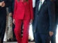 La princesa Leonor deslumbró con un look rojo total. Foto: Fotonoticias. 