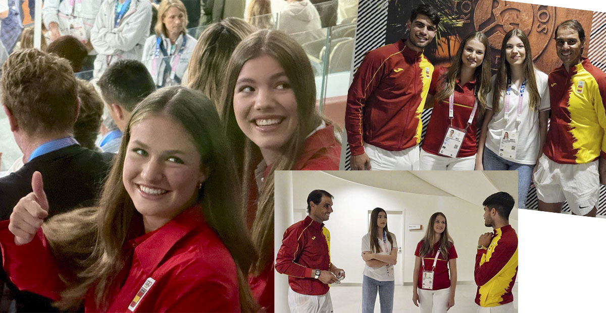 Princess Leonor and Infanta Sofia at the Olympics: photos with Nadal