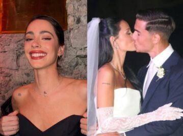 Así fue el look de Tini Stoessel en la boda de Oriana y Dybala