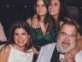 Lanata junto a sus hijas en el casamiento con Elba Marcovecchio