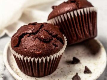 muffins de chocolate